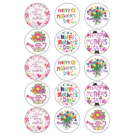 happy mothers day cupcake toppers